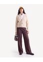 Saco Cardigan Tejido Con Tres Botones  Para Mujer Arena Seven Seven de Seven Seven