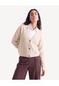 Saco Cardigan Tejido Con Tres Botones  Para Mujer Arena Seven Seven de Seven Seven