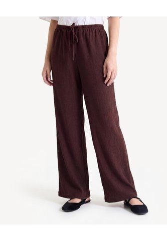 Pantalón Suelto Con Cordón Ajustable  Para Mujer Café Seven Seven Seven Seven