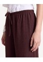 Pantalón Suelto Con Cordón Ajustable  Para Mujer Café Seven Seven de Seven Seven