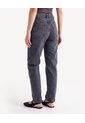 Jean Mom Efecto Desgastado  Para Mujer Gris Seven Seven de Seven Seven