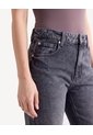 Jean Mom Efecto Desgastado  Para Mujer Gris Seven Seven de Seven Seven