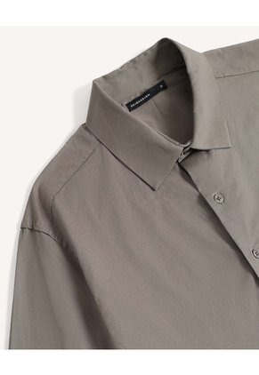 Camisa Cuello Gales  Para Hombre Verde Seven Seven