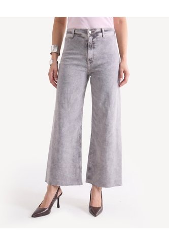 Jean Retro Tiro Alto  Para Mujer Gris Seven Seven Seven Seven