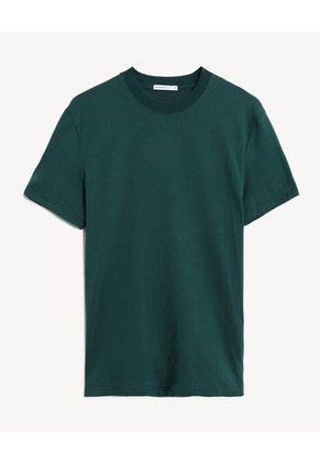 Camiseta Basica Comfort Para Hombre Verde Seven Seven