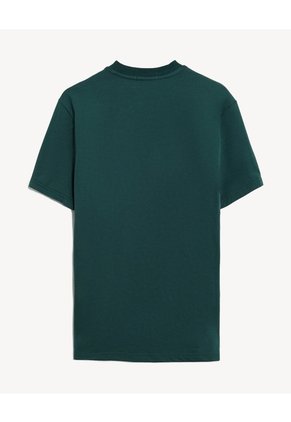 Camiseta Basica Comfort Para Hombre Verde Seven Seven