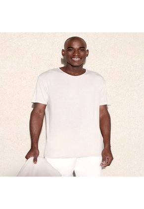 Camiseta Para Hombre Manga Corta Color Avena Marca Seven Seven #45092177