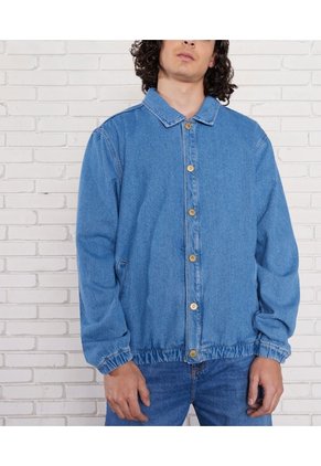 Chaqueta Para Hombre Bomber Color Azul Medio Marca Seven Seven #45080350