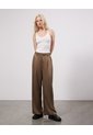 Pantalón Clásico De Pinzas  Para Mujer Verde Seven Seven de Seven Seven