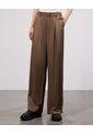 Pantalón Clásico De Pinzas  Para Mujer Verde Seven Seven de Seven Seven