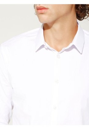 Camisa Para Hombre Manga Larga Cuello Casual M Color Crudo Marca Seven Seven #45010676