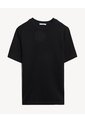 Camiseta Regular En Rib  Para Hombre Negro Seven Seven de Seven Seven