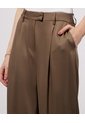 Pantalón Clásico De Pinzas  Para Mujer Verde Seven Seven de Seven Seven