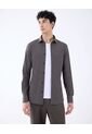 Camisa Cuello Gales  Para Hombre Verde Seven Seven de Seven Seven