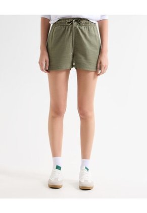 Short Para Mujer Multiusos Plano Color Verde Marca Seven Seven #28191061