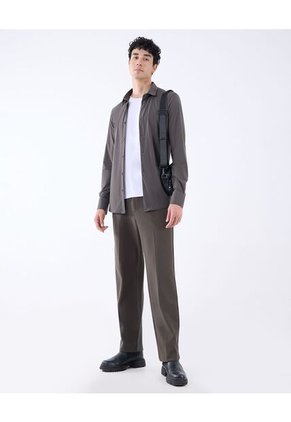 Camisa Cuello Gales  Para Hombre Verde Seven Seven