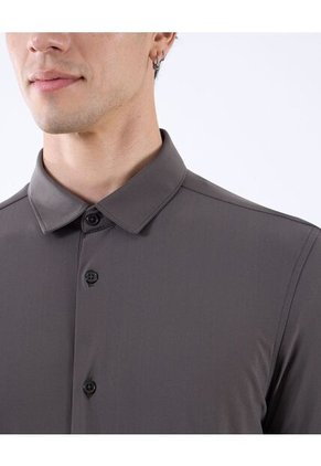 Camisa Cuello Gales  Para Hombre Verde Seven Seven