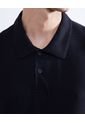 Polo Para Hombre Cuello Tejido  Color Negro Marca Seven Seven #45110813 de Seven Seven