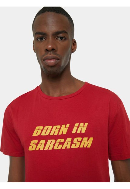 Camiseta Para Hombre Manga Corta Color Rojo Marca Seven Seven #45092004