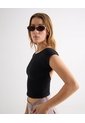 Camiseta Para Mujer Manga Corta Cuello Redondo Color Negro Marca Seven Seven #28096454 de Seven Seven
