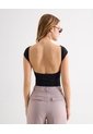 Camiseta Para Mujer Manga Corta Cuello Redondo Color Negro Marca Seven Seven #28096454 de Seven Seven