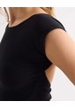 Camiseta Para Mujer Manga Corta Cuello Redondo Color Negro Marca Seven Seven #28096454 de Seven Seven