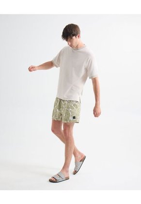 Camiseta Para Hombre Manga Corta Cuello Redondo Color Crema Marca Seven Seven #45092696