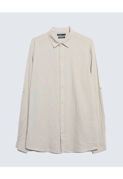 Camisa Para Hombre Manga Larga  Color Gris Claro Marca Seven Seven #45012036