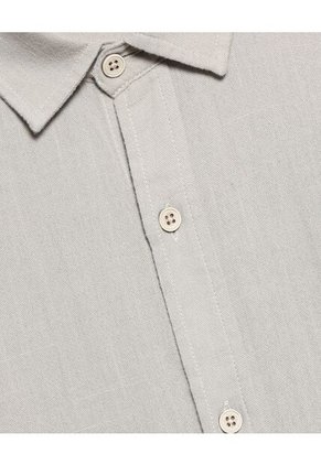 Camisa Para Hombre Manga Larga  Color Gris Claro Marca Seven Seven #45012036