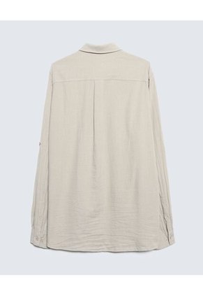 Camisa Para Hombre Manga Larga  Color Gris Claro Marca Seven Seven #45012036