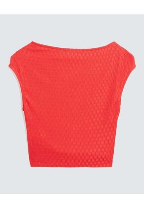 Camiseta Para Mujer Manga Corta Cuello Redondo Color Rojo Marca Seven Seven #28096301