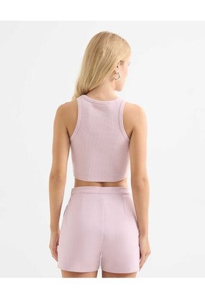 Camiseta Para Mujer Manga Sisa Cuello Redondo Color Rosa  Marca Seven Seven #28096212