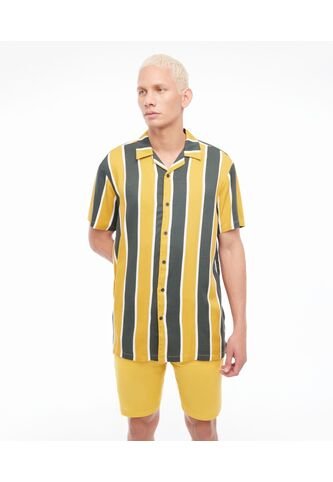 Camisa Para Hombre Manga Corta  Color Verde  Marca Seven Seven #45011780 Seven Seven