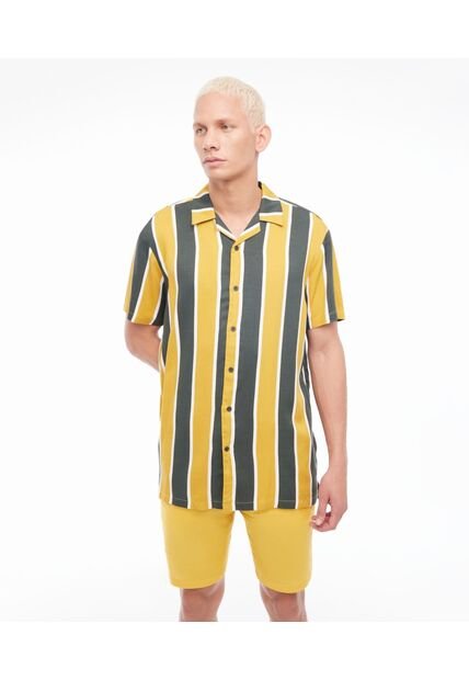 Camisa Para Hombre Manga Corta  Color Verde  Marca Seven Seven #45011780