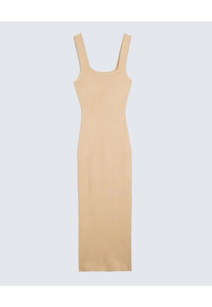 Vestido Para Mujer M/Sisa Medio Color Arena Marca Seven Seven #28171393