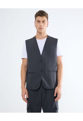 Chaleco Para Hombre  Color Gris Oscuro Marca Seven Seven #45250007