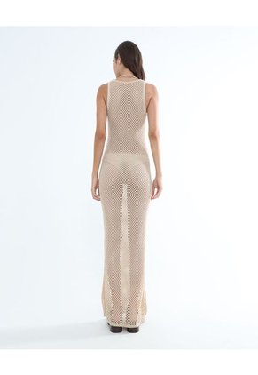 Vestido Para Mujer Manga Sisa Color Arena Marca Seven Seven #28171333