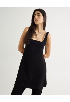 Vestido Para Mujer M/Sisa Corto Color Negro Marca Seven Seven #28171367