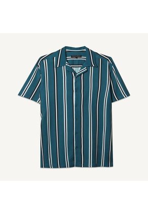 Camisa Para Hombre Manga Corta  Color Verde  Marca Seven Seven #45011956