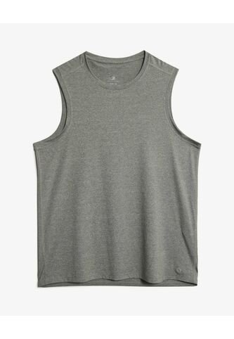 Camiseta Deportiva Texturizada Manga Sisa  Para Hombre Gris Seven Seven Seven Seven