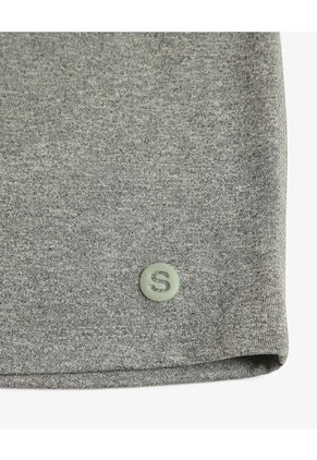 Camiseta Deportiva Texturizada Manga Sisa  Para Hombre Gris Seven Seven