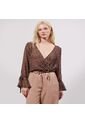 Blusa Para Mujer Manga Larga Color Camel Marca Seven Seven #28123853 de Seven Seven