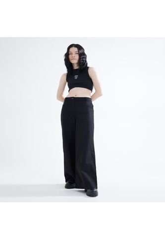 Crop Top Para Mujer Manga Sisa Color Negro Marca Seven Seven #28095660 Seven Seven