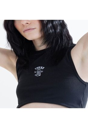 Crop Top Para Mujer Manga Sisa Color Negro Marca Seven Seven #28095660