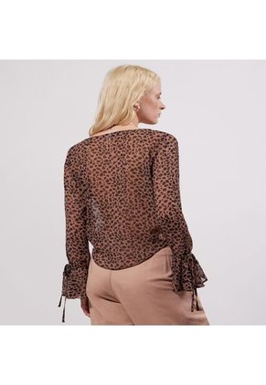 Blusa Para Mujer Manga Larga Color Camel Marca Seven Seven #28123853