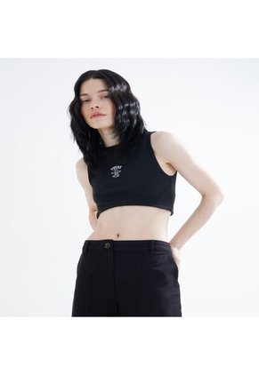 Crop Top Para Mujer Manga Sisa Color Negro Marca Seven Seven #28095660