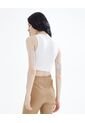 Camiseta  Para Mujer Crop Top Manga Sisa Color Crema Marca Seven Seven #28095659 de Seven Seven