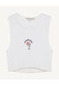 Camiseta  Para Mujer Crop Top Manga Sisa Color Crema Marca Seven Seven #28095659 de Seven Seven