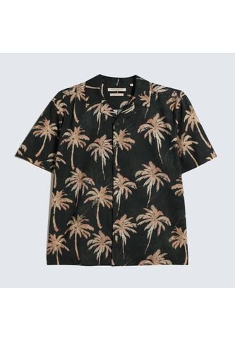 Camisa Para Hombre Manga Corta  Color Verde  Marca Seven Seven #45011989 Seven Seven