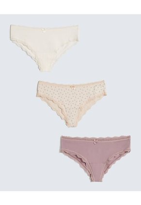 Panty Para Mujer Hipster Color Crema Marca Seven Seven #28800110